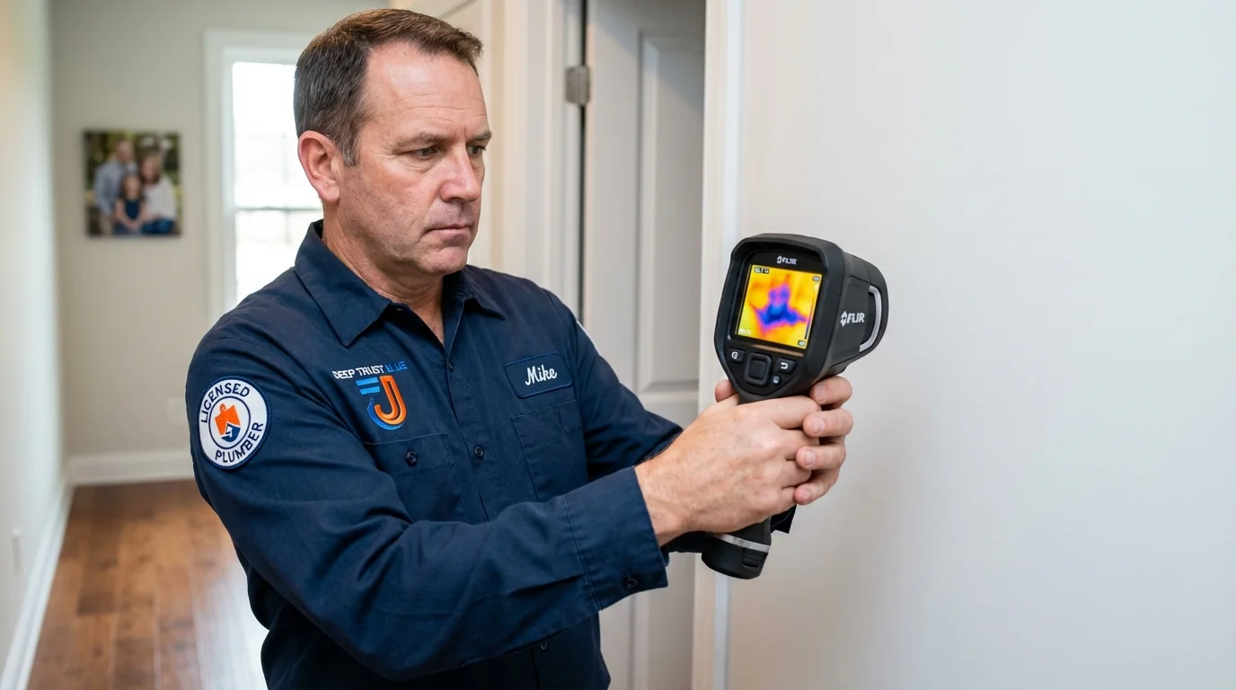 Thermal imaging leak detection by Johns Plumbing LLC in Summit Hill
